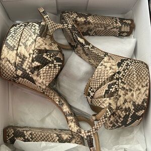 SCHUTZ Animal print Keffa (high) heel
